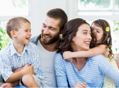 smiling family